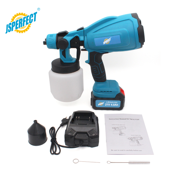 21V wiederaufladbares kabelloses Farbspritzger&auml;t GD-8018B elektrische Handspritzpistole f&uuml;r Heim-DIY-Malerei und -Beschichtung