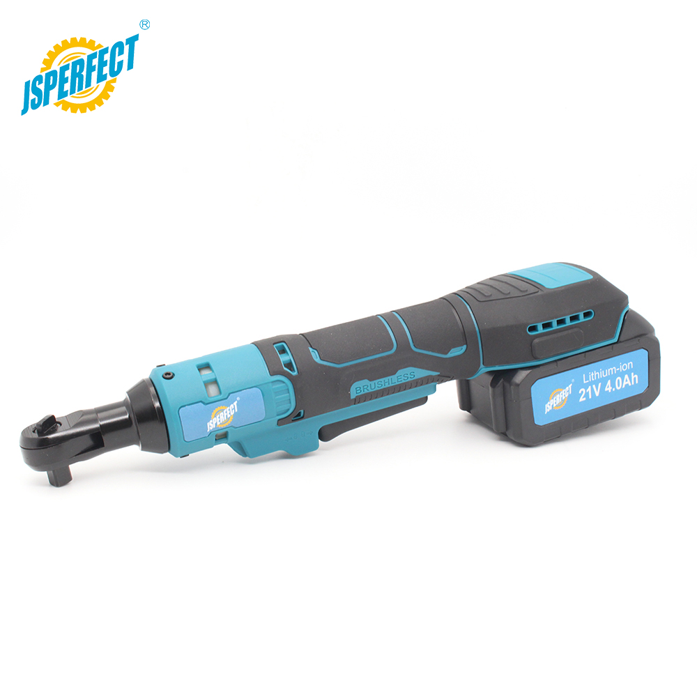 CRW21A 21V 브러시리스 무선 래칫 렌치 3/8 인치 80Nm 최대 토크 4000mAh Makita 유형 배터리 전기 래칫 렌치 키트 (BMC 박스 포함)